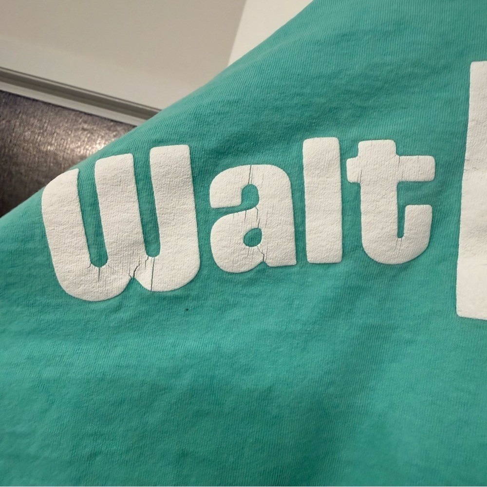 Walt Disney World Spirit Jersey Spell-Out Teal Blue Long Sleeve Adult XXL - Picture 5 of 13